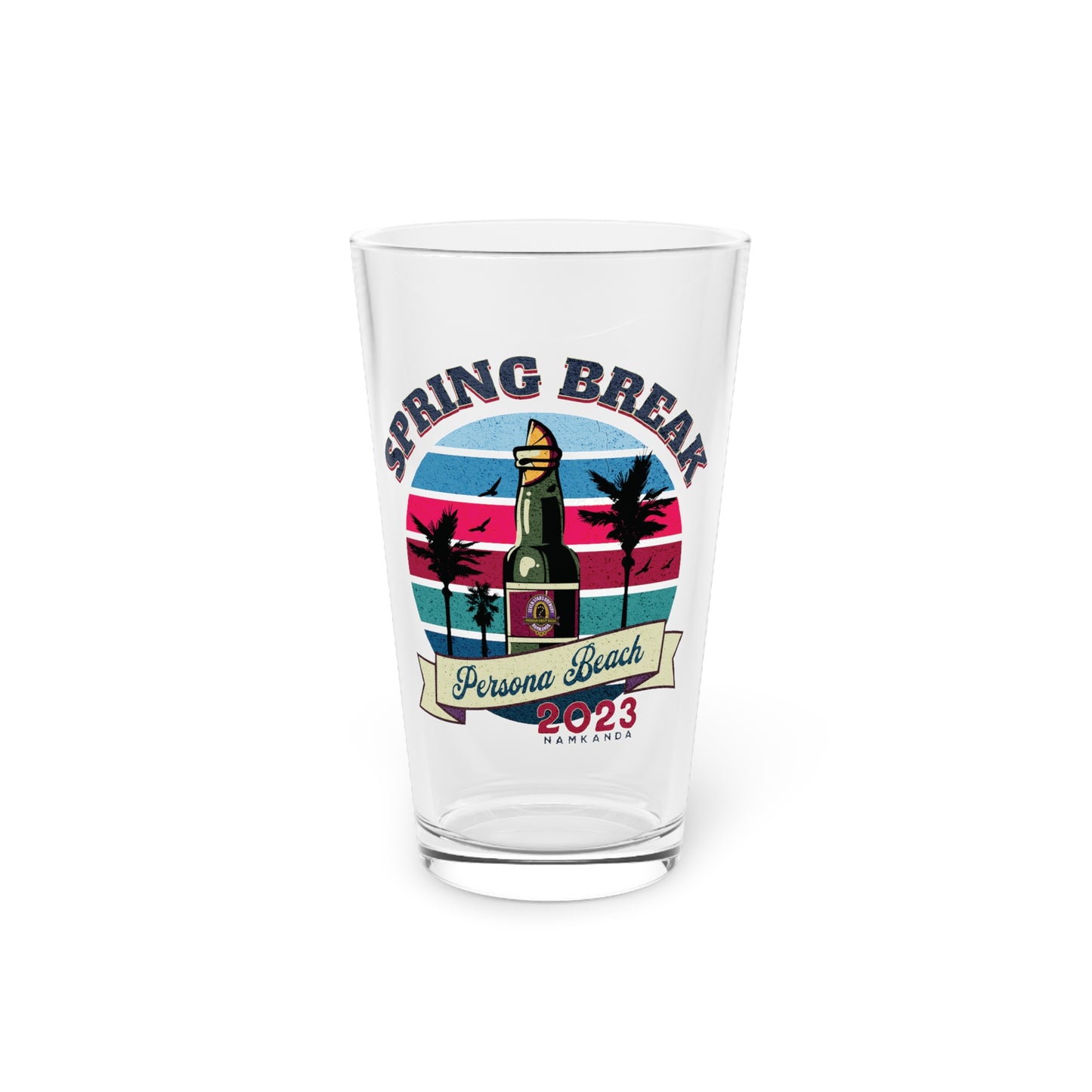 Spring Break! Persona Beach Pint Glass