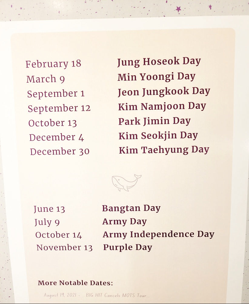 Dream 2025 3yr Wall Calendar Poster