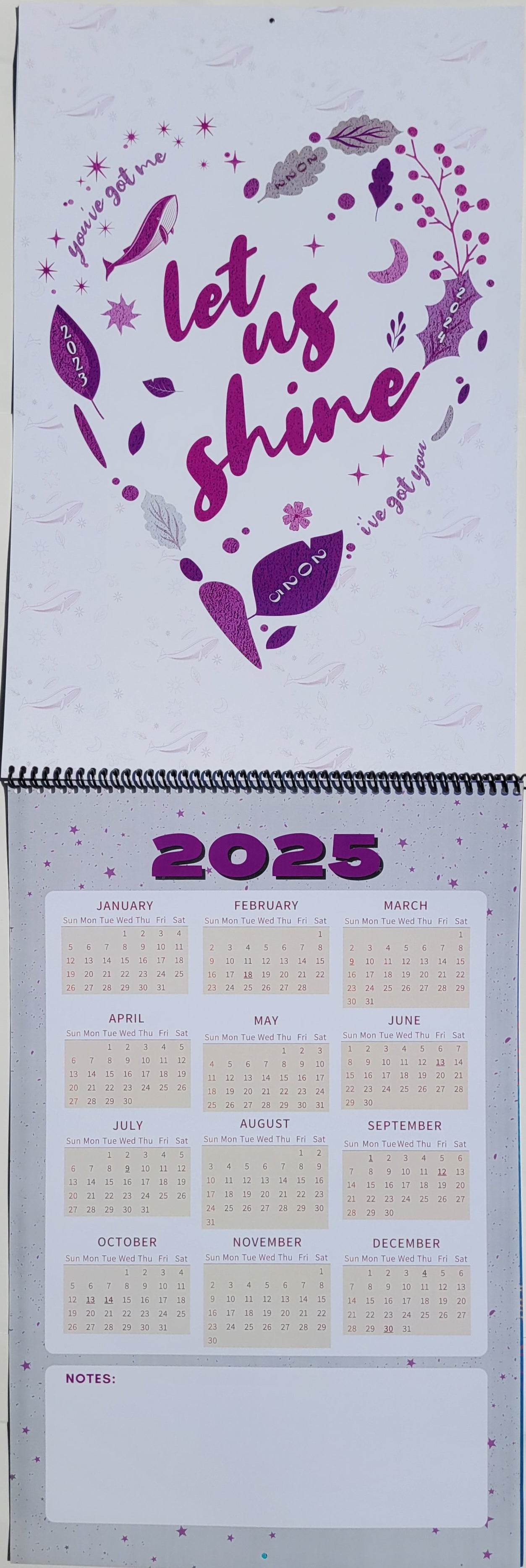 Dream 2025 3yr Wall Calendar Poster