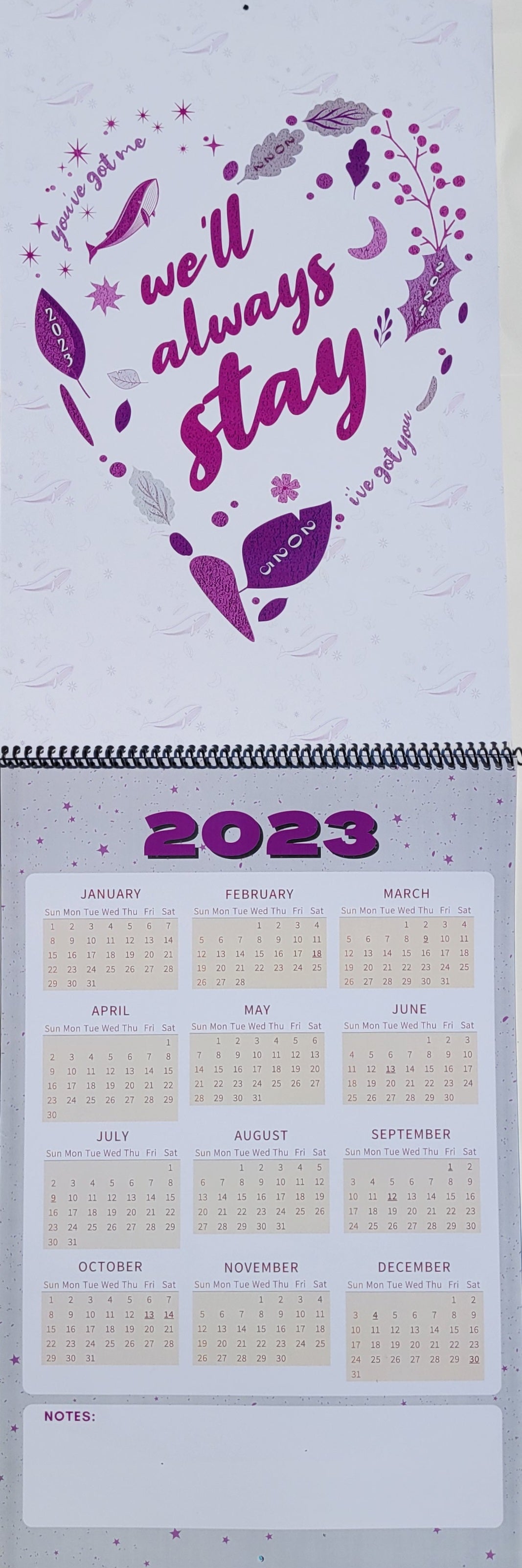 Dream 2025 3yr Wall Calendar Poster