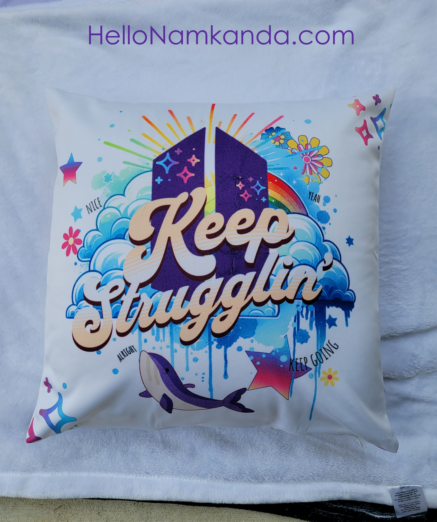 Keep Strugglin' Throw Pillow
