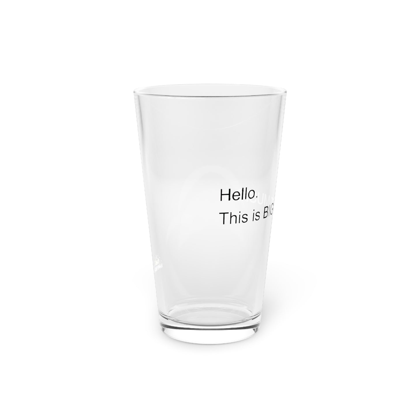 Necessary Pint Glass, 16oz