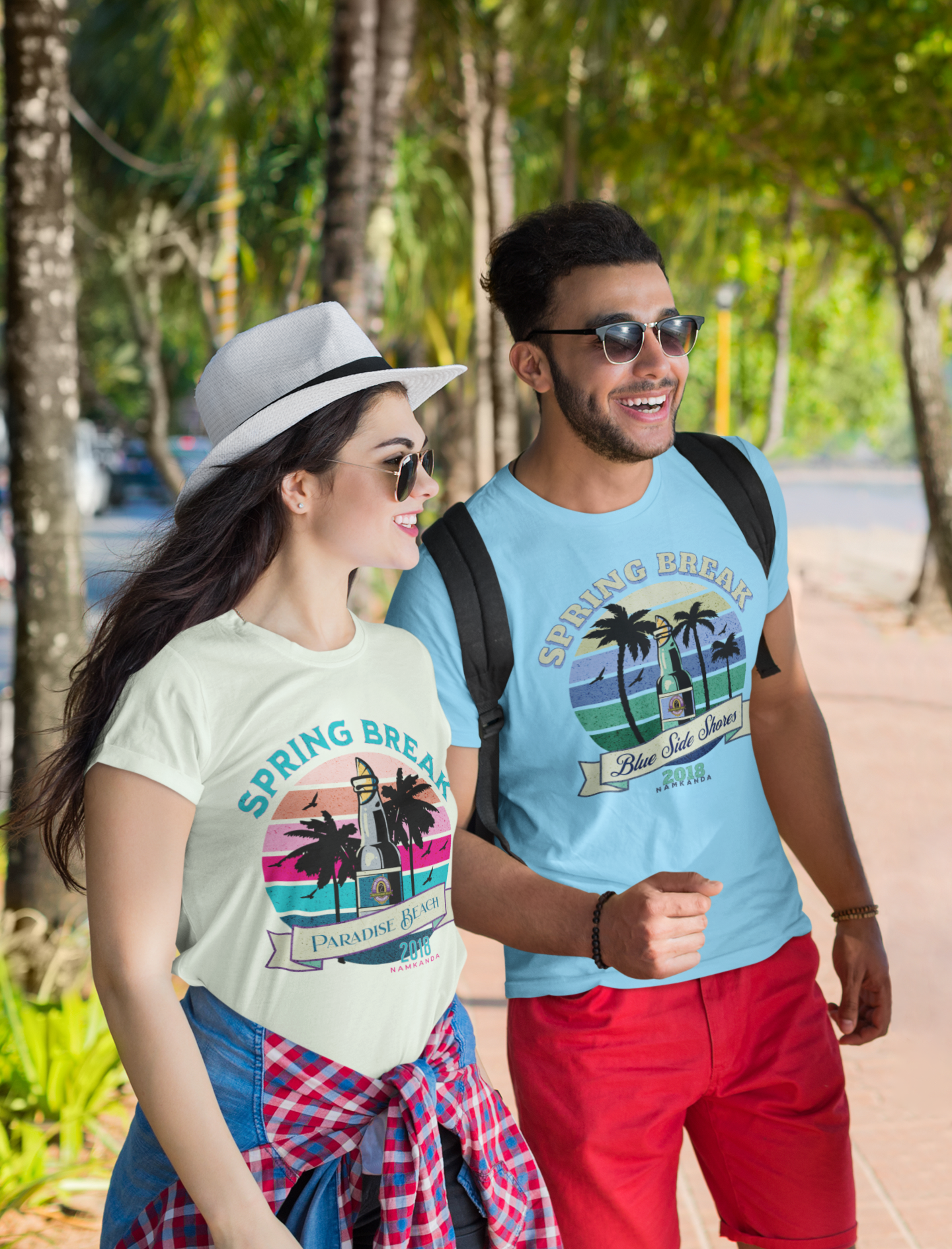 Spring Break-Blue Side Shores Classic Fit Tee