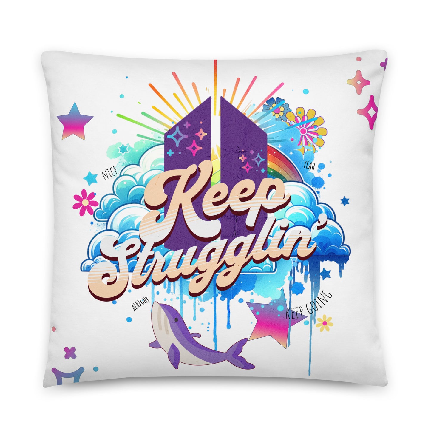 Keep Strugglin' Throw Pillow