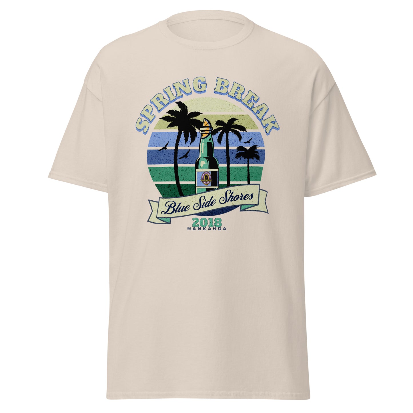 Spring Break-Blue Side Shores Classic Fit Tee