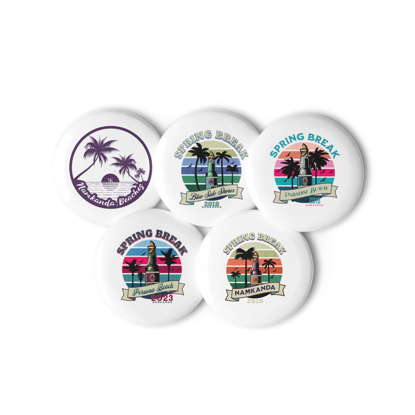 Spring Break NK! Button set