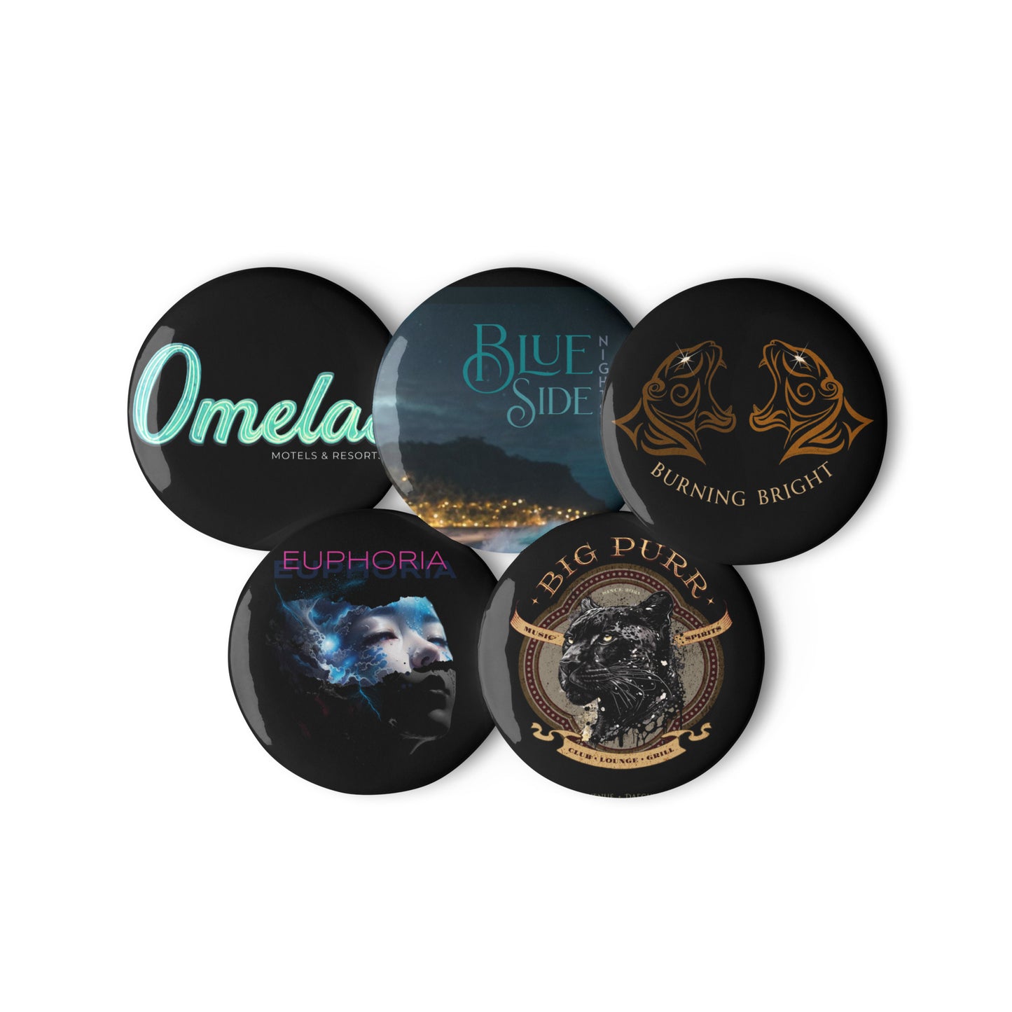 Around Namkanda Buttons #3, 2.25in