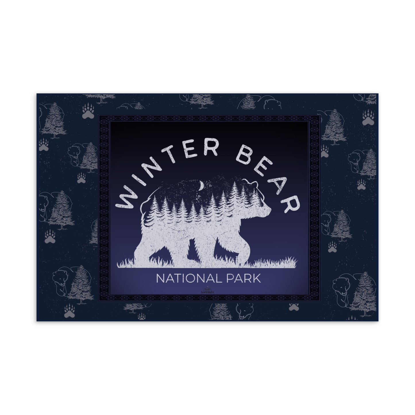 Winter Bear Postcard