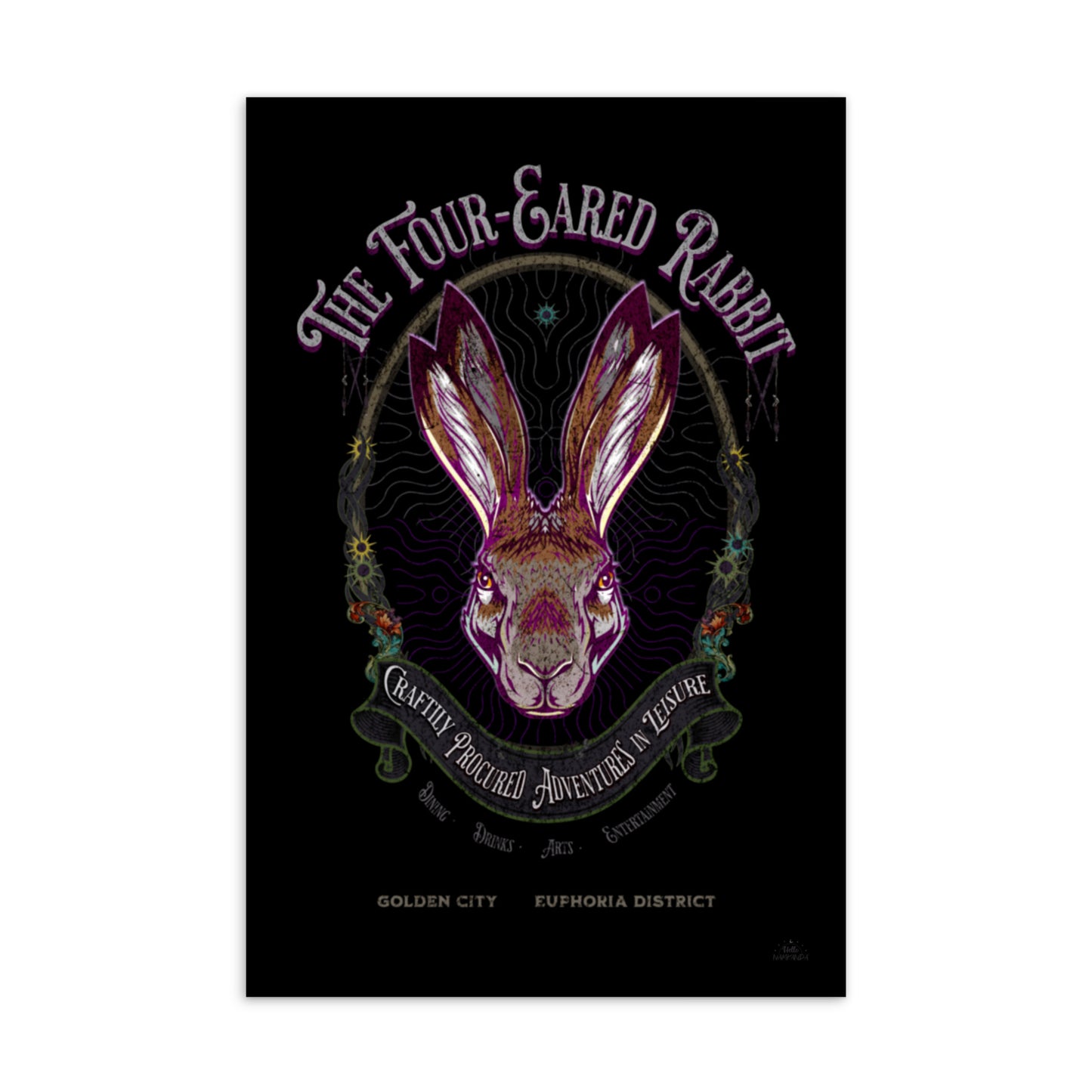 Four-Eared Rabbit Postcard- Classic Version