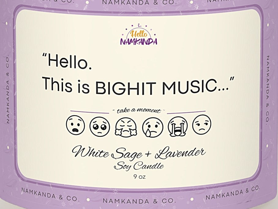 Take a Moment- White Sage + Lavender Scented Candle