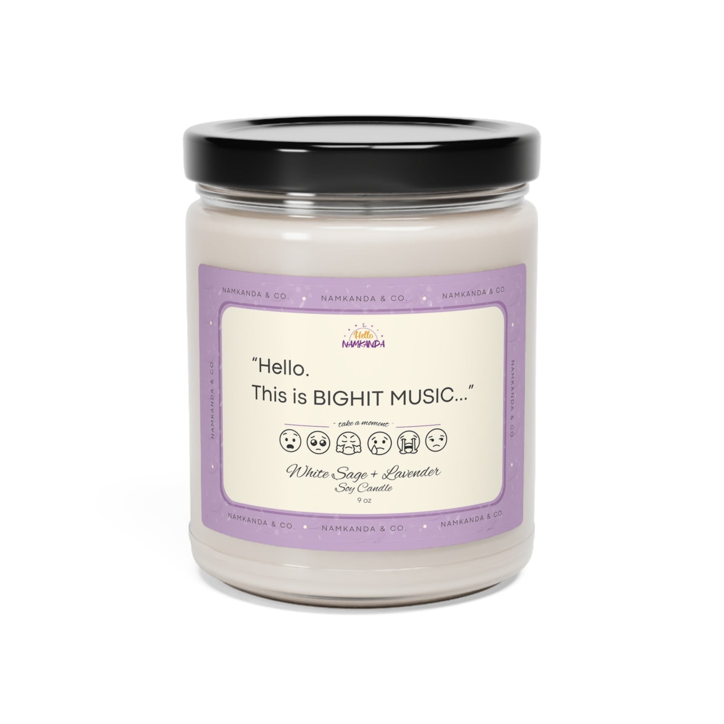 Take a Moment- White Sage + Lavender Scented Candle