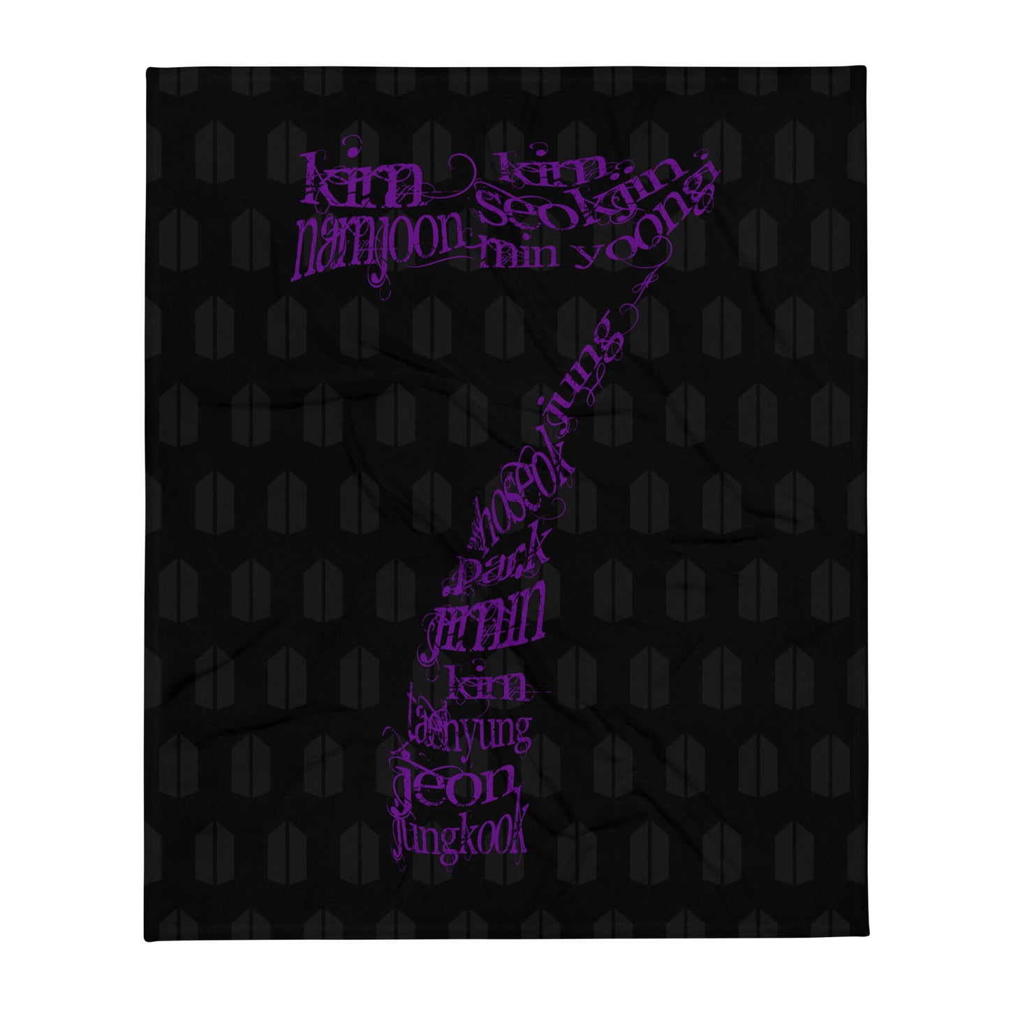 SEVEN Throw Blanket -Black