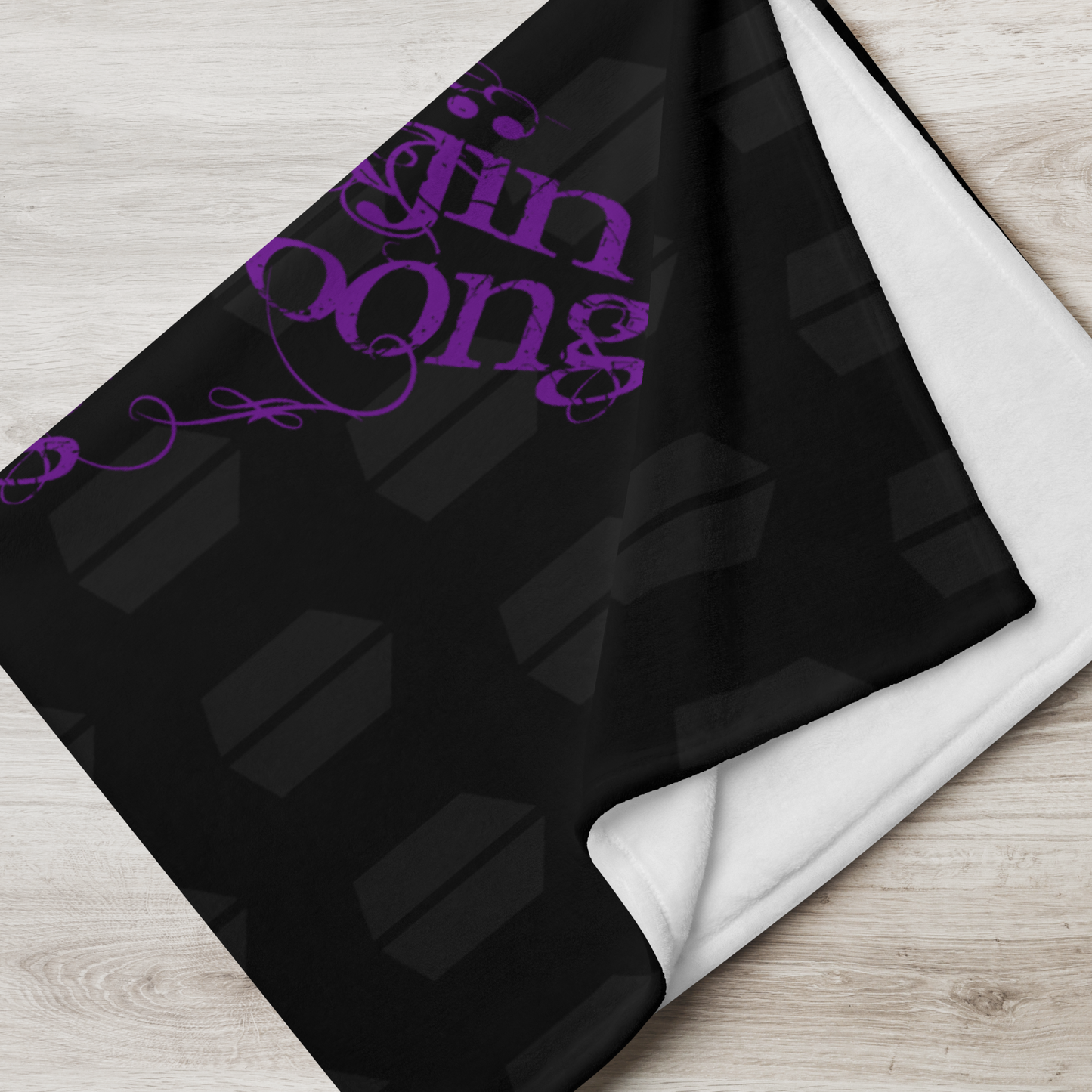 SEVEN Throw Blanket -Black