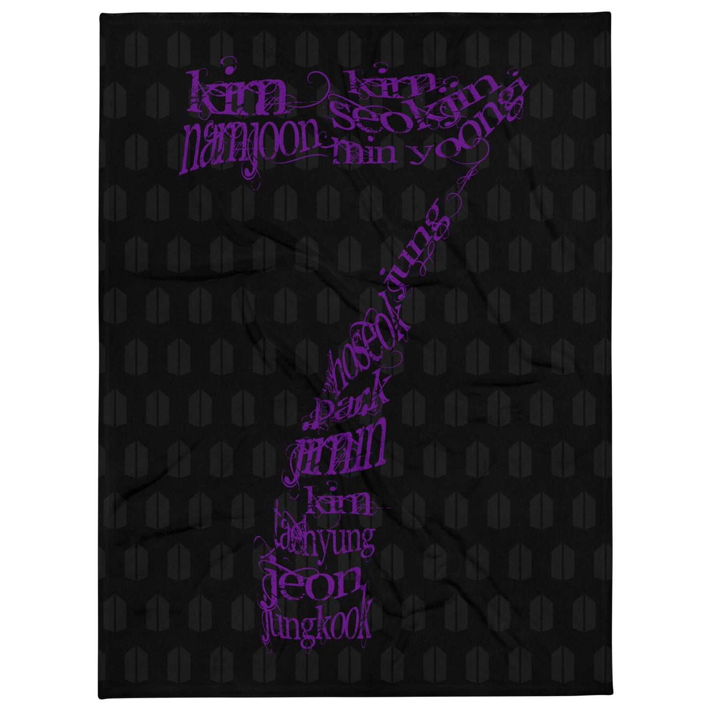 SEVEN Throw Blanket -Black