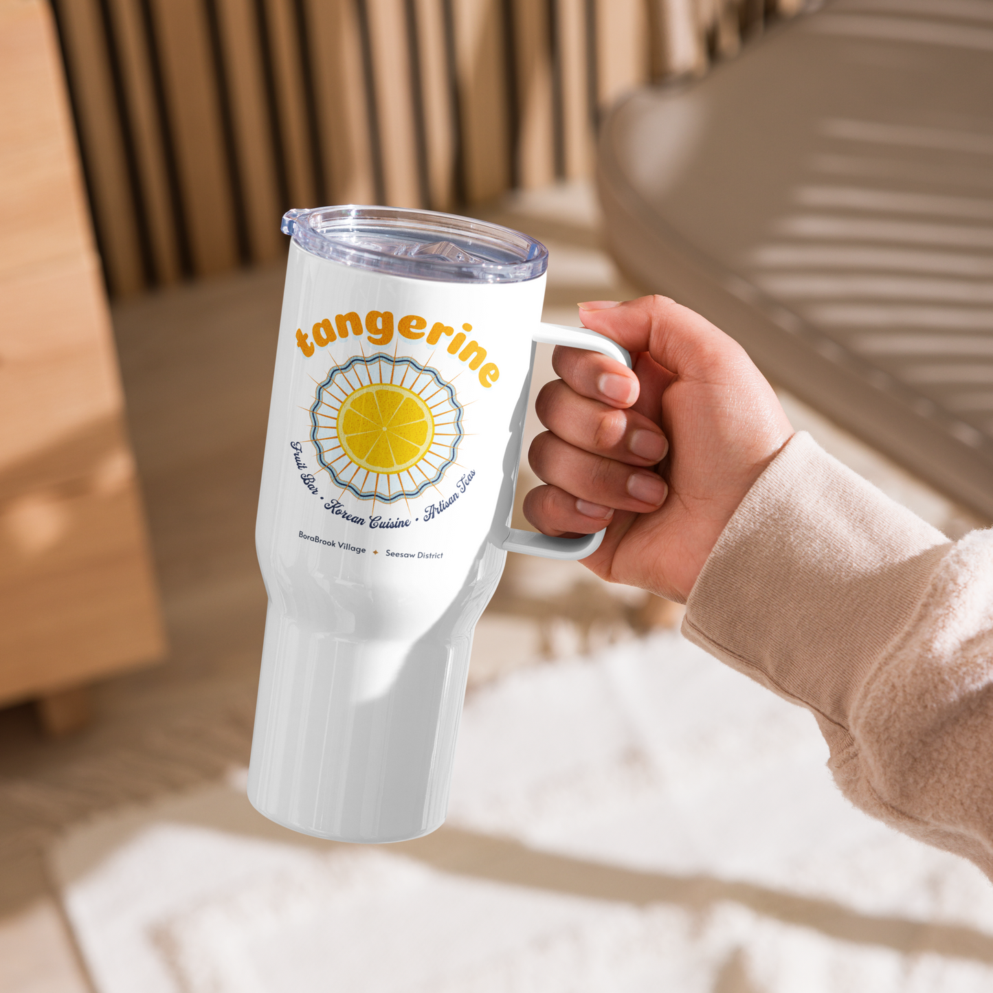 Tangerine Travel Mug