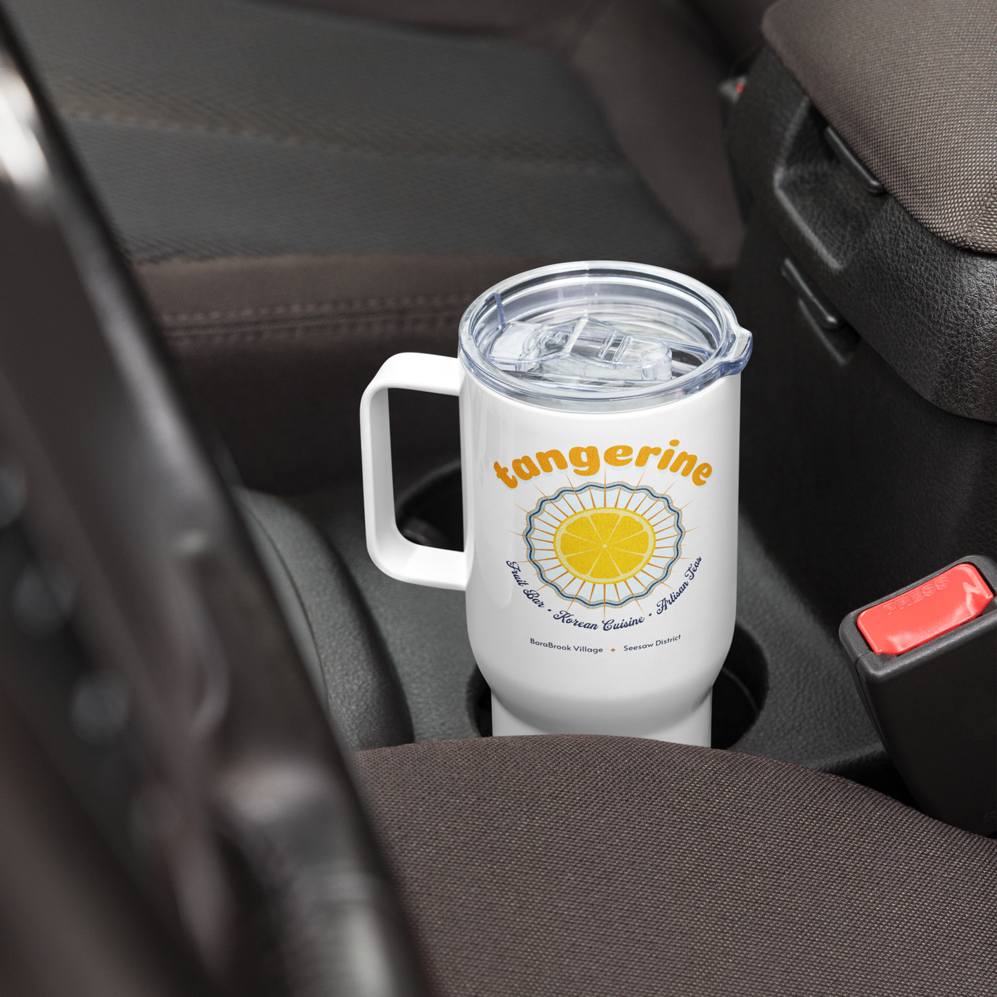 Tangerine Travel Mug