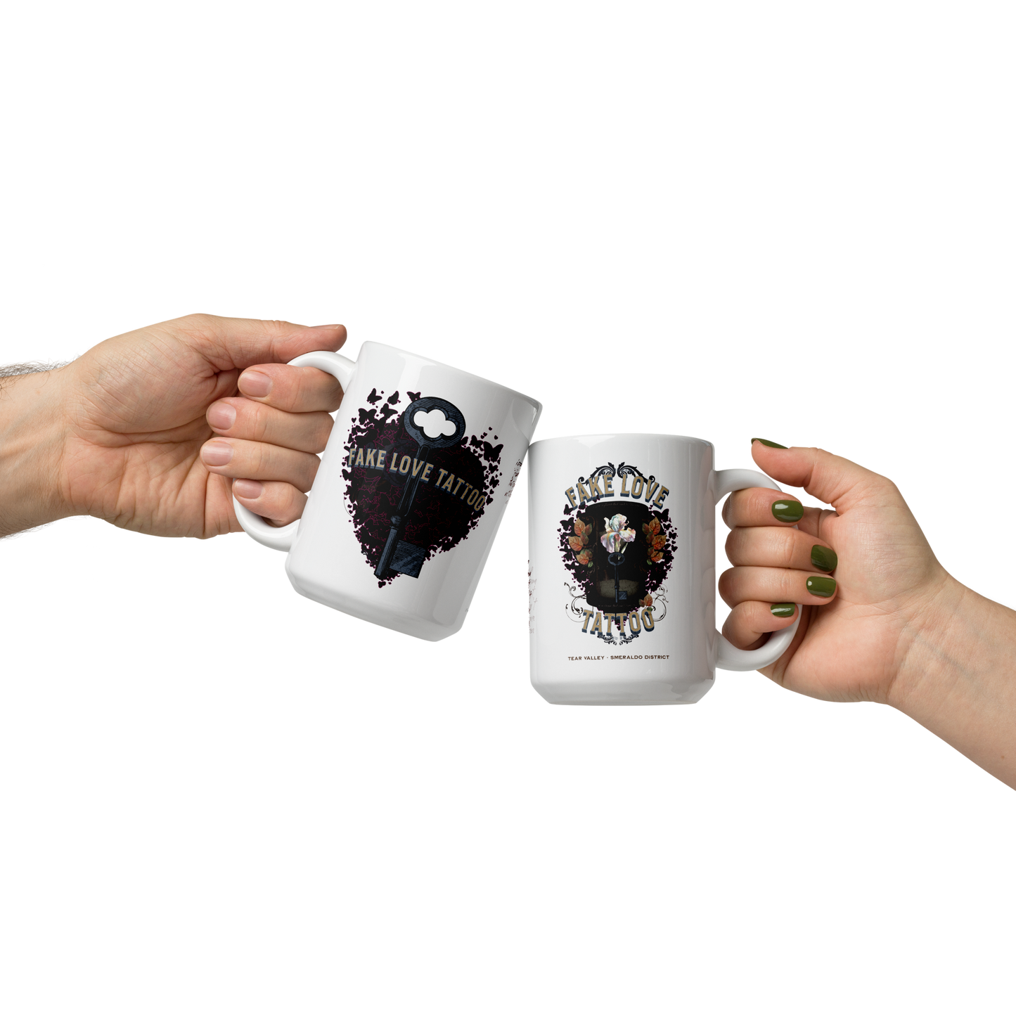 Fake Love Tattoo - White Mug