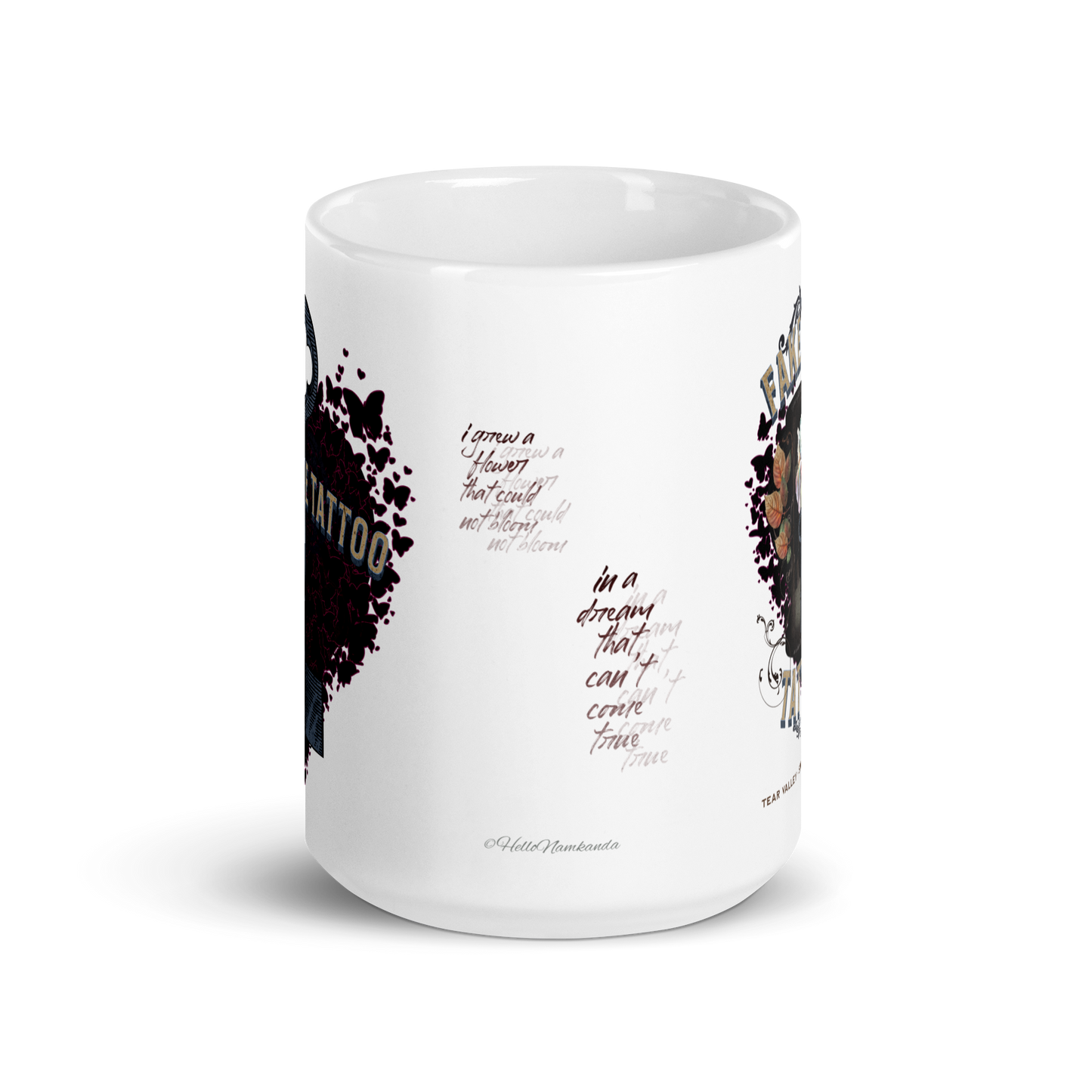 Fake Love Tattoo - White Mug