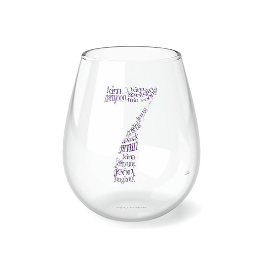 Bangtan Is Seven -Wine Glass