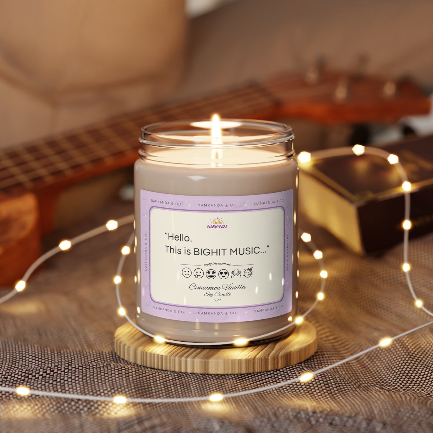 Enjoy The Moment - Cinnamon Vanilla Scented Candle