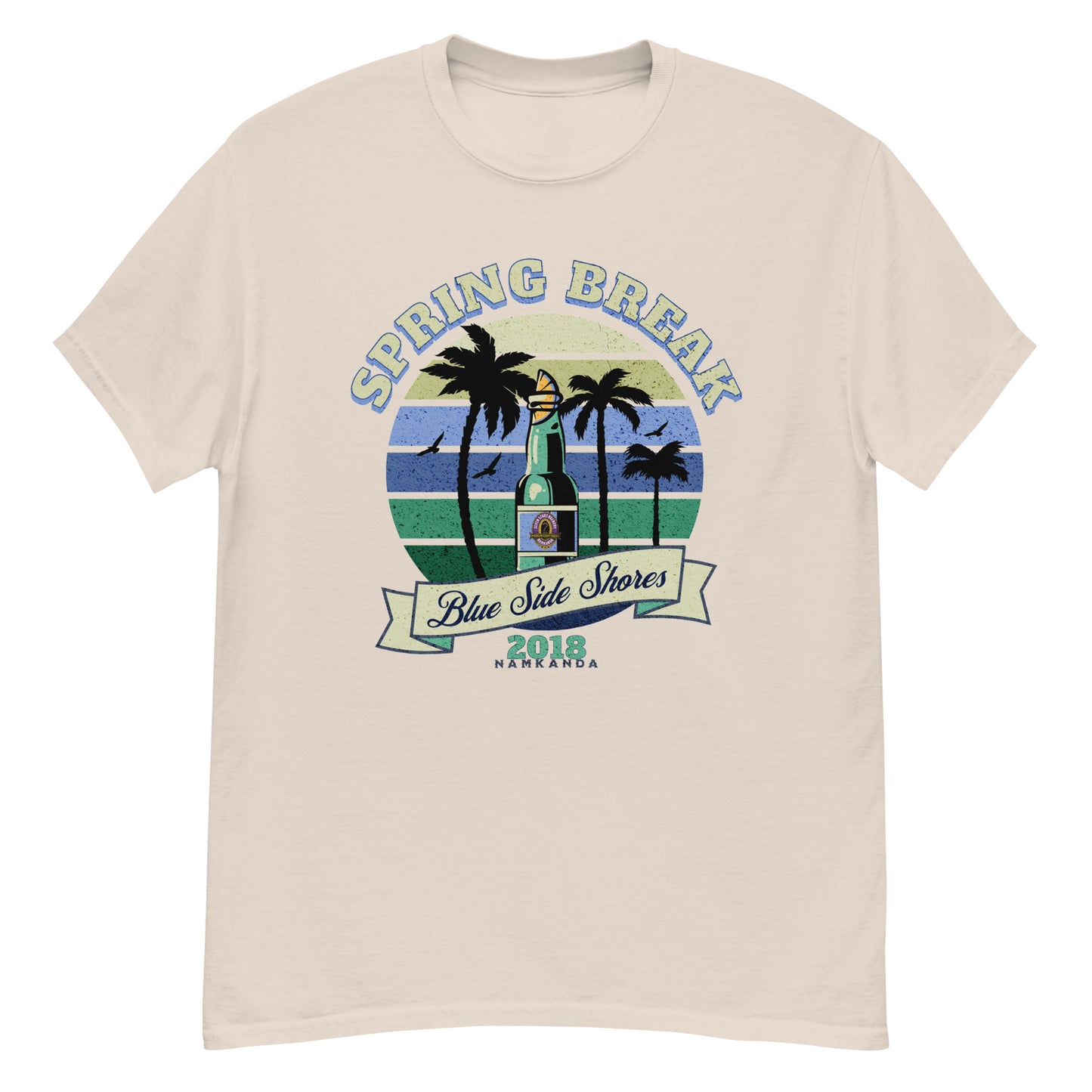 Spring Break-Blue Side Shores Classic Fit Tee