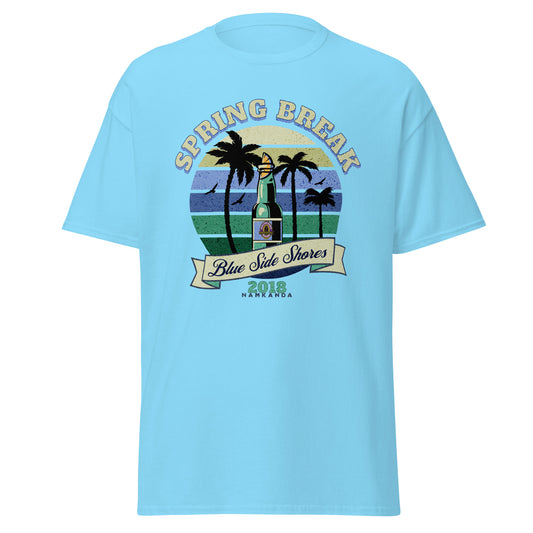 Spring Break-Blue Side Shores Classic Fit Tee