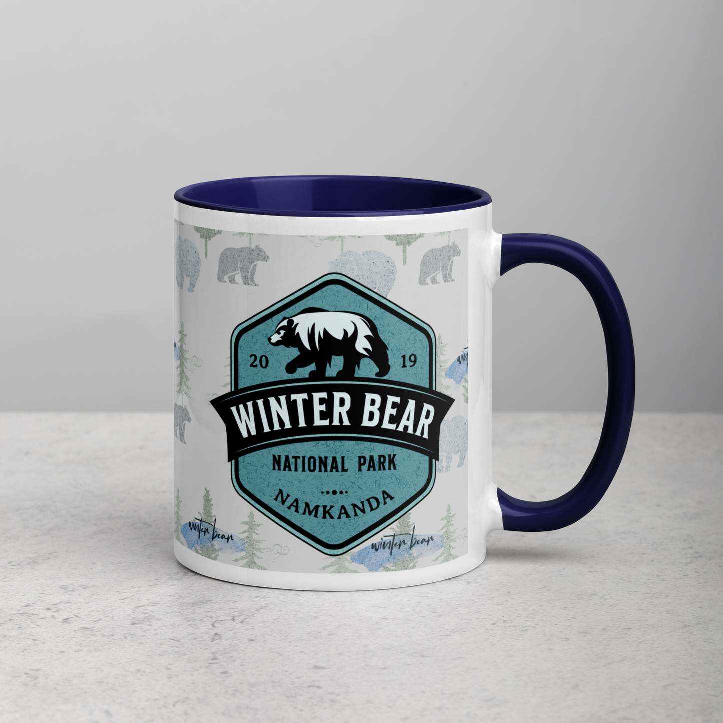 Winter Bear National Park Mug