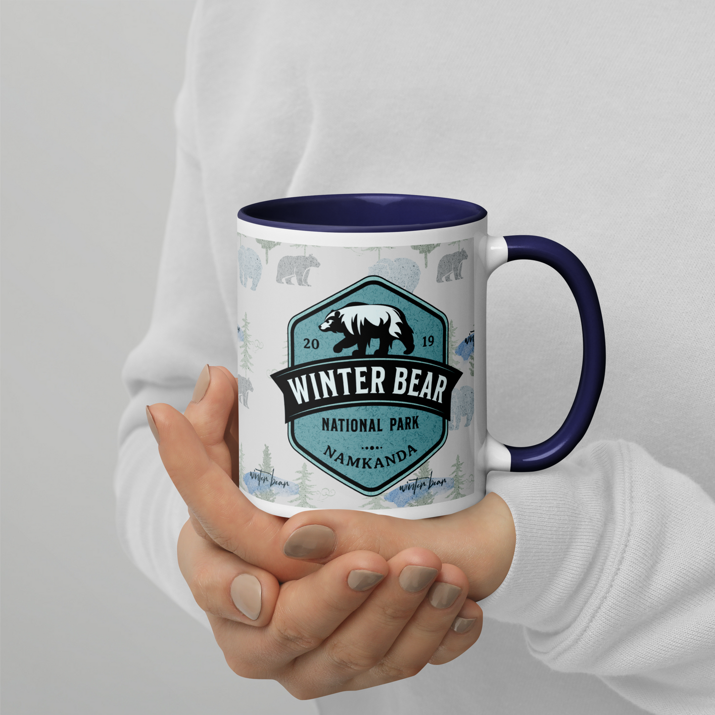 Winter Bear National Park Mug